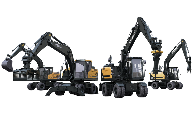 Excavatoare pe roti