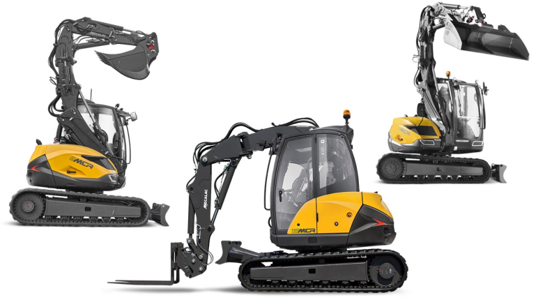 Excavatoare multifunctionale pe senile